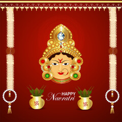Happy navratri celebration background