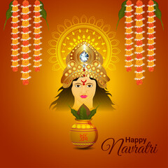 Happy navratri celebration design