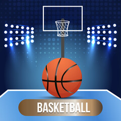 Obraz premium Basketball stadium background
