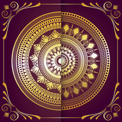 Luxury golden mandala background