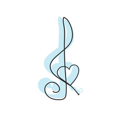 musical scale illustration icon vector