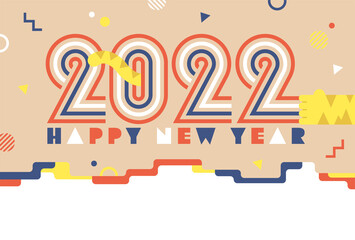 年賀状　2022　干支　寅	