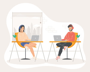 coworkers couple characters