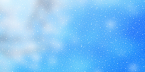 Winter blurred background, blizzard, snowfall