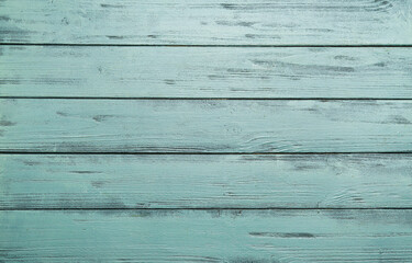 Fototapeta premium View of green wooden background