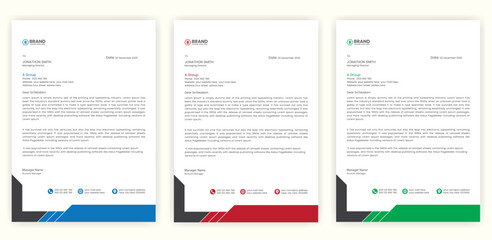 Awesome letterhead design, Abstract modern Letterhead Design Template, Creative pad design, Newsletter design template