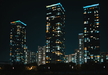 송도센트럴파크의 야경