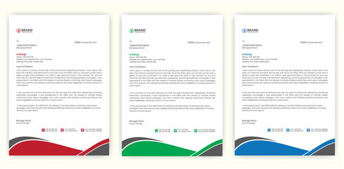 Awesome letterhead design, Abstract modern Letterhead Design Template, Creative pad design, Newsletter design template