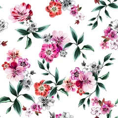  Seamless flowers pattern, floral print. © Ama