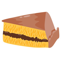 martabak manis Indonesian sweet pancake filled with chcocolate