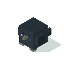 crow cubic isometric on light gray background