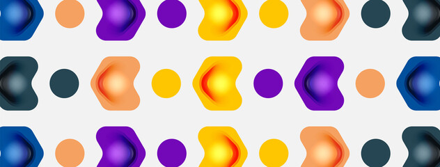 Color arrow shapes on white backdrop. Minimal geometric abstract background. Vector illustration for wallpaper banner background or landing page