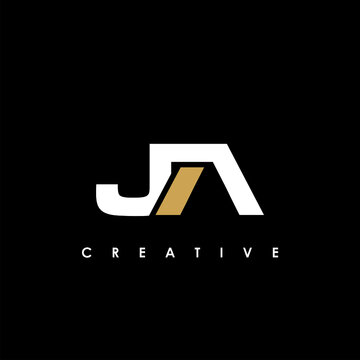 JA Letter Initial Logo Design Template Vector Illustration