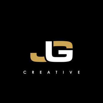 JG Letter Initial Logo Design Template Vector Illustration