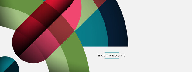 Trendy shapes, color minimal design composition, lines and shadows for wallpaper banner background or landing page