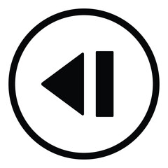 Media, Music player control button icon design vector