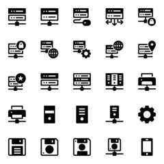 Glyph icons for data science.