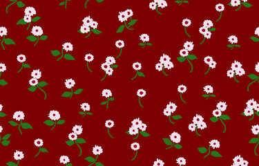 Stylized ornamental floral seamless ethnic textile pattern Design for book cover,background,carpet,wallpaper,clothing,wrapping,Batik,fabric,Vector illustration embroidery style.