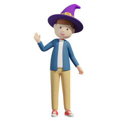 3D illustration or 3D render object of character