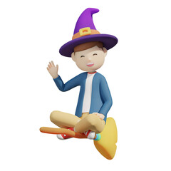 3D illustration or 3D render object of character.