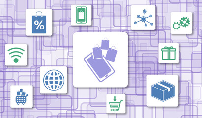 Concept of online shopping