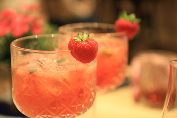 Erdbeercocktail