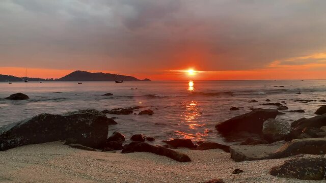 Sunset seaccape