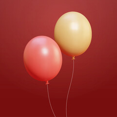 3d matt party balloons