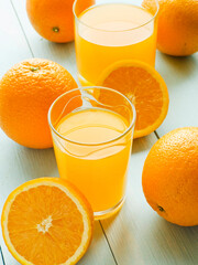 Orange juice in glass