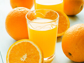 Orange juice in glass
