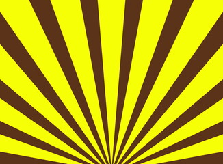 Hintergrund: Strahlen und Streifen in braun gelb