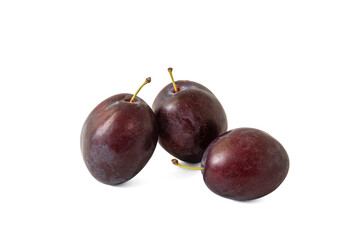 ripe sweet plums of the 