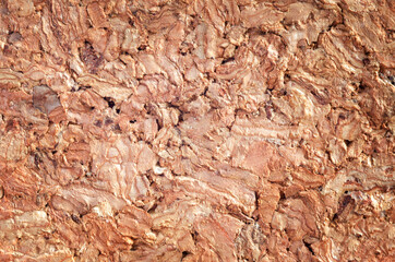 The texture of the cork