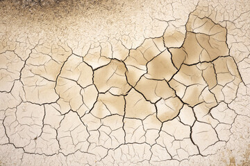 Dry cracked earth. Dried cracked earth soil ground texture background.