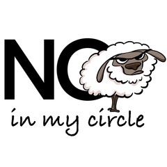 No sheep in my circle 