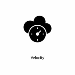 Velocity icon in vector. Logotype