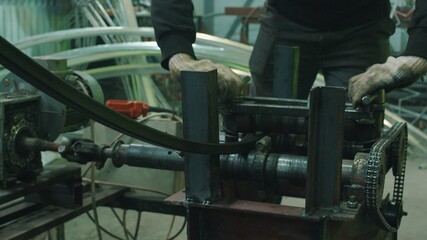 Metal processing and bending, production of metal structures