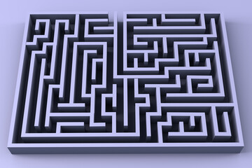 Maze Concept 3D Render