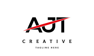 AJT creative three latter logo vector