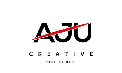 AJU creative three latter logo vector
