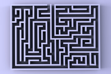 Maze Concept 3D Render