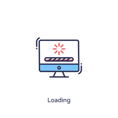 Loading icon in vector. Logotype