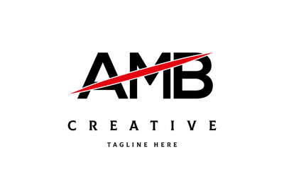 AMB creative three latter logo vector