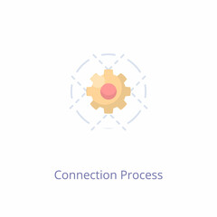 Connection Process icon in vector. Logotype