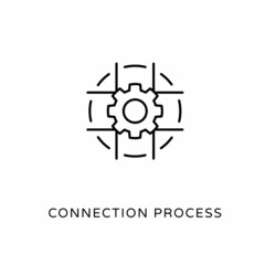 Connection Process icon in vector. Logotype