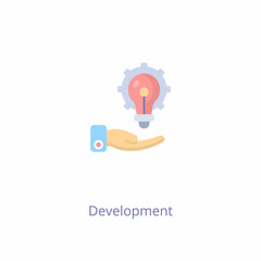 Development icon in vector. Logotype