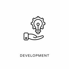 Development icon in vector. Logotype
