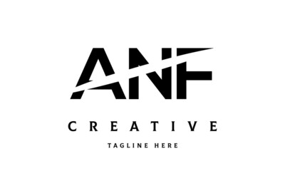 ANF creative three latter logo vector