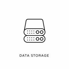 Data Storage icon in vector. Logotype