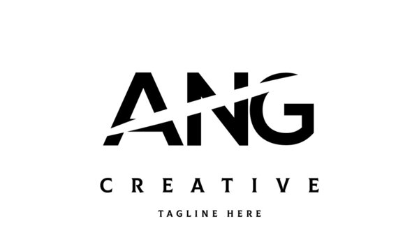 ANG creative three latter logo vector